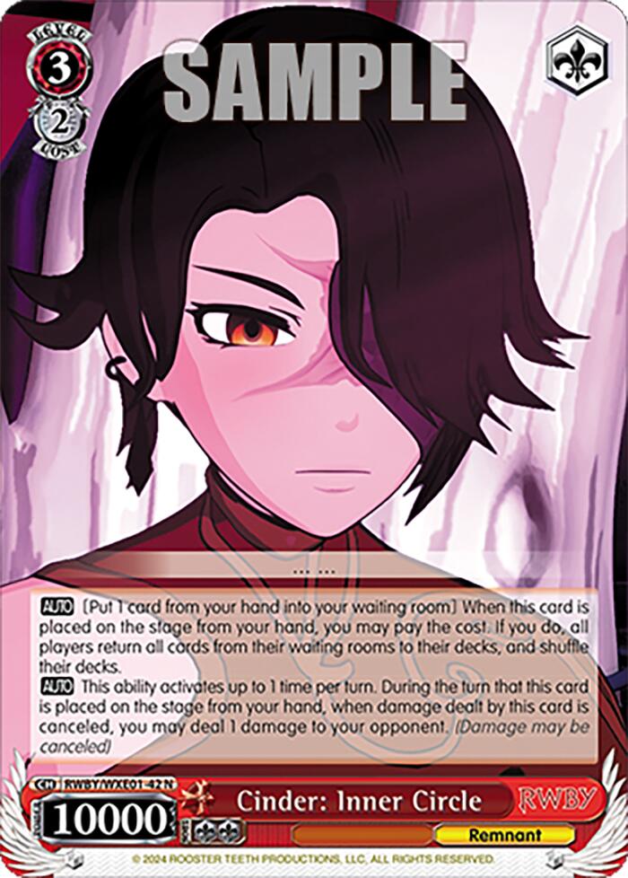 Cinder: Inner Circle (RWBY/WXE01-42 N) [RWBY: Premium Booster] | Cracking-Singles