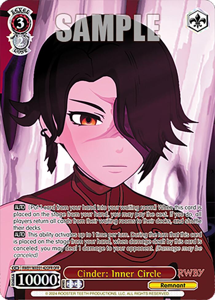 Cinder: Inner Circle (RWBY/WXE01-42OFR OFR) [RWBY: Premium Booster] | Cracking-Singles