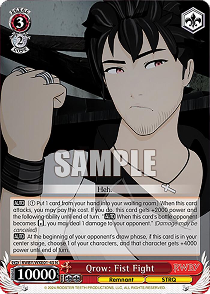 Qrow: Fist Fight (RWBY/WXE01-43 N) [RWBY: Premium Booster] | Cracking-Singles