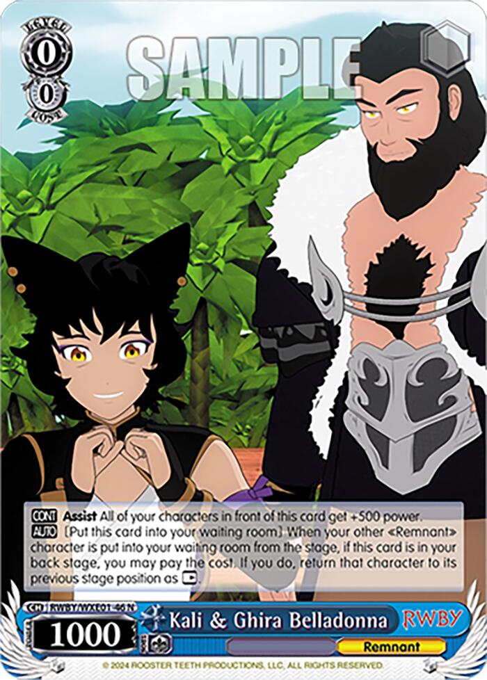 Kali & Ghira Belladonna (RWBY/WXE01-46 N) [RWBY: Premium Booster] | Cracking-Singles
