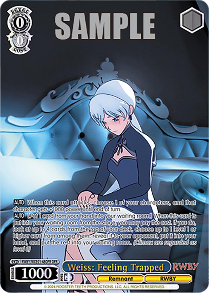 Weiss: Feeling Trapped (RWBY/WXE01-48OFR OFR) [RWBY: Premium Booster] | Cracking-Singles