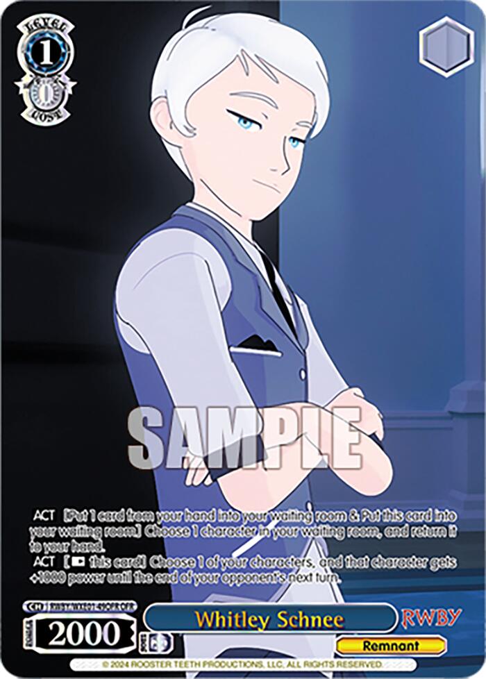 Whitley Schnee (RWBY/WXE01-49OFR OFR) [RWBY: Premium Booster] | Cracking-Singles