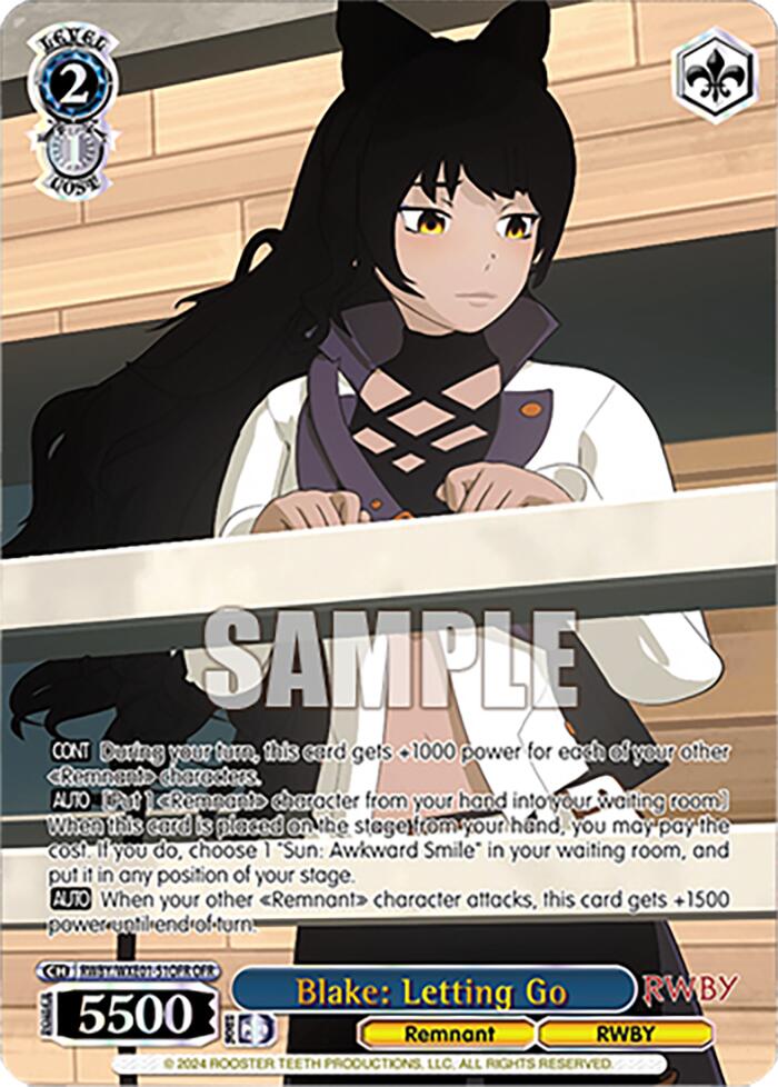 Blake: Letting Go (RWBY/WXE01-51OFR OFR) [RWBY: Premium Booster] | Cracking-Singles