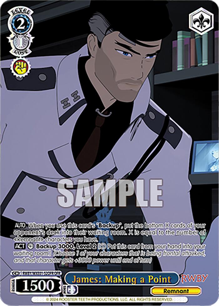 James: Making a Point (RWBY/WXE01-52OFR OFR) [RWBY: Premium Booster] | Cracking-Singles
