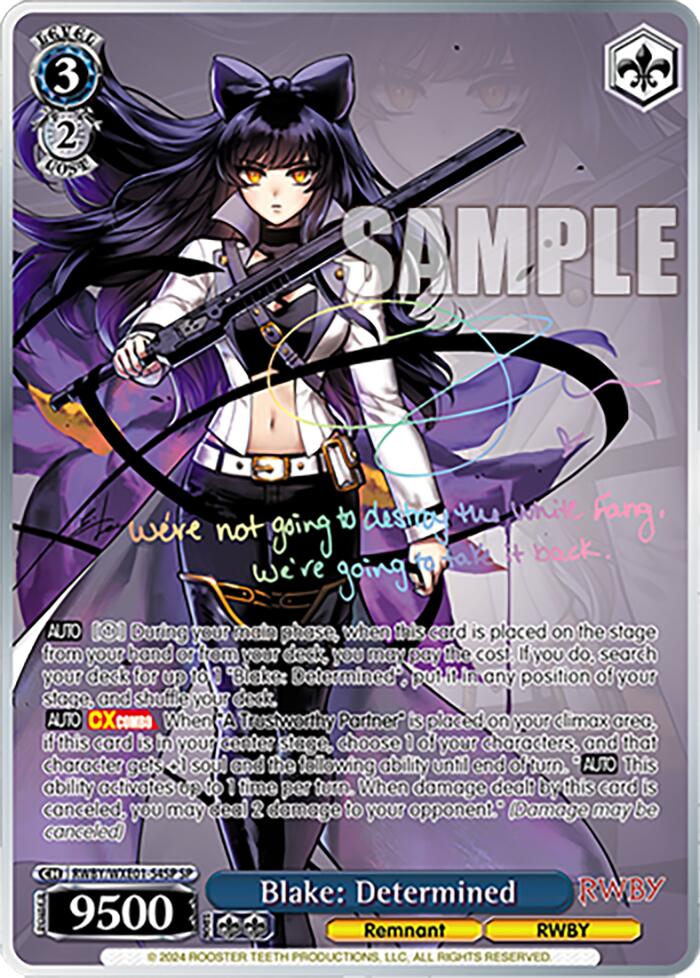 Blake: Determined (RWBY/WXE01-54SP SP) [RWBY: Premium Booster] | Cracking-Singles