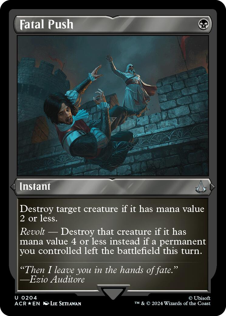 Fatal Push (Foil Etched) [Assassin's Creed] | Cracking-Singles