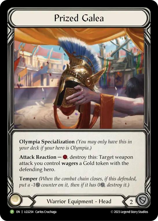 Prized Galea [LGS254] (Promo)  Cold Foil | Cracking-Singles