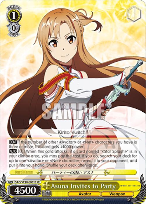 Asuna Invites to Party (SR) [Sword Art Online Chronicle Set] | Cracking-Singles