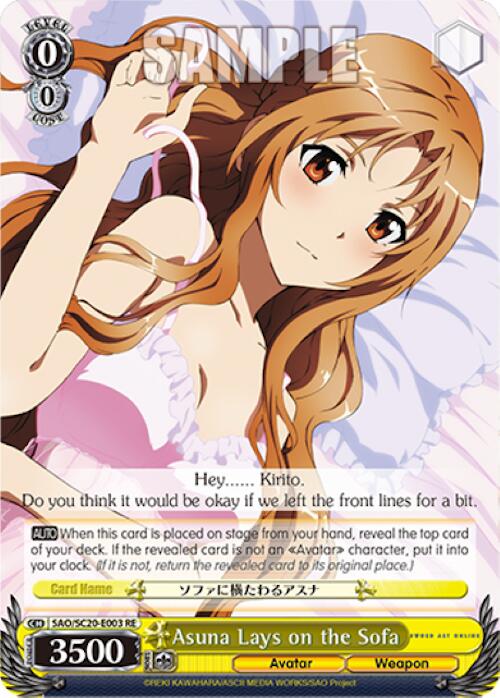 Asuna Lays on the Sofa [Sword Art Online Chronicle Set] | Cracking-Singles