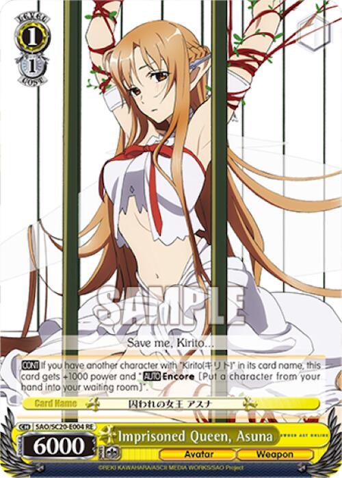 Imprisoned Queen, Asuna [Sword Art Online Chronicle Set] | Cracking-Singles