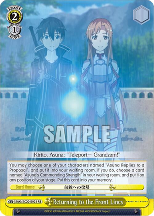 Returning to the Front Lines [Sword Art Online Chronicle Set] | Cracking-Singles