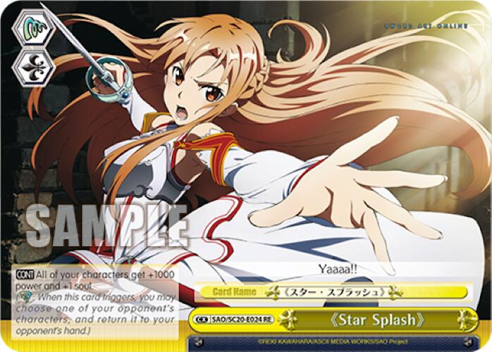 Star Splash [Sword Art Online Chronicle Set] | Cracking-Singles