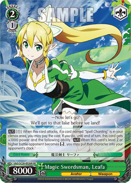 Magic Swordsman, Leafa (RRR) [Sword Art Online Chronicle Set] | Cracking-Singles