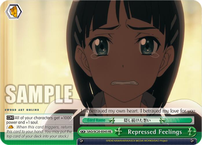 Repressed Feelings [Sword Art Online Chronicle Set] | Cracking-Singles