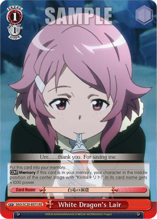 White Dragon's Lair [Sword Art Online Chronicle Set] | Cracking-Singles