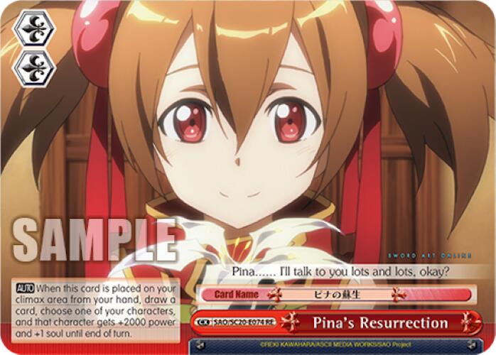 Pina's Resurrection [Sword Art Online Chronicle Set] | Cracking-Singles
