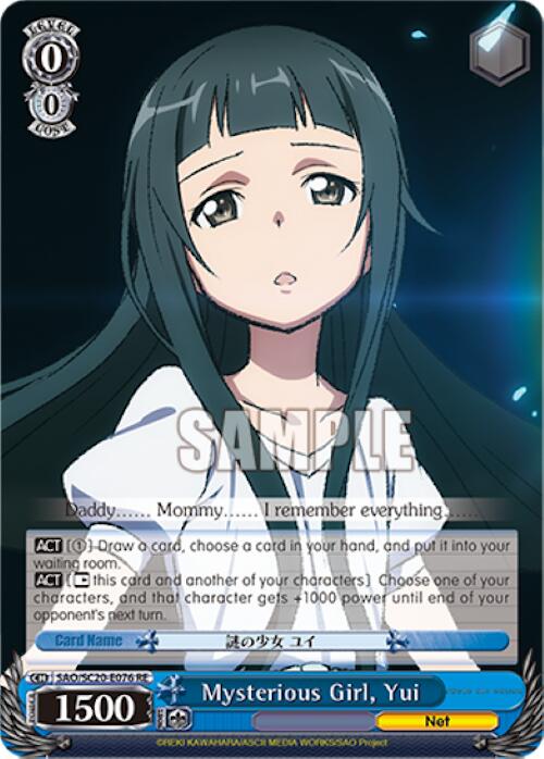 Mysterious Girl, Yui [Sword Art Online Chronicle Set] | Cracking-Singles