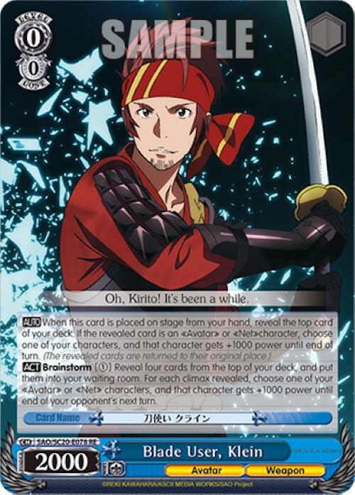 Blade User, Klein [Sword Art Online Chronicle Set] | Cracking-Singles