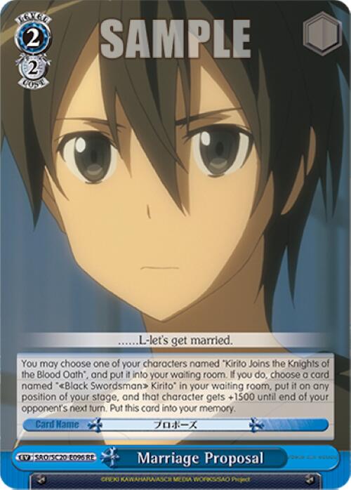 Marriage Proposal [Sword Art Online Chronicle Set] | Cracking-Singles