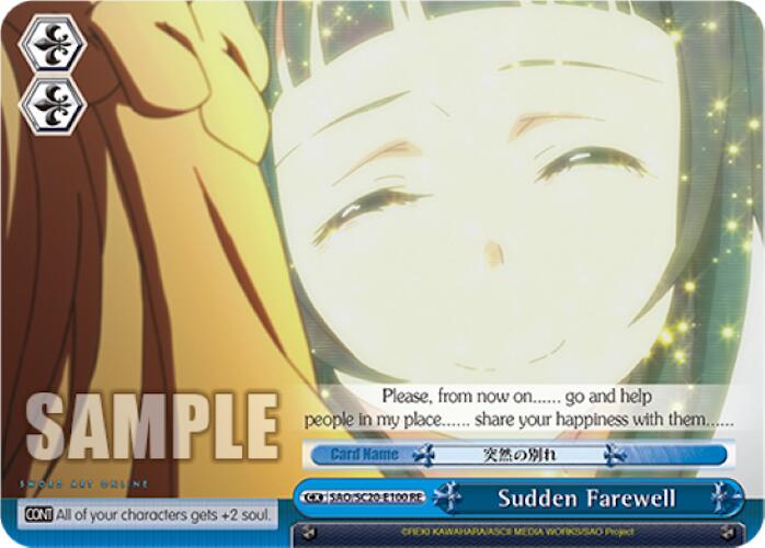 Sudden Farewell [Sword Art Online Chronicle Set] | Cracking-Singles