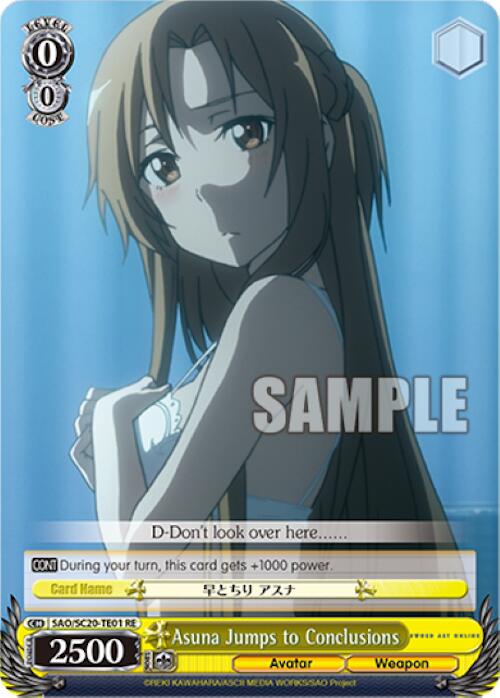 Asuna Jumps to Conclusions (TD) [Sword Art Online Chronicle Set] | Cracking-Singles