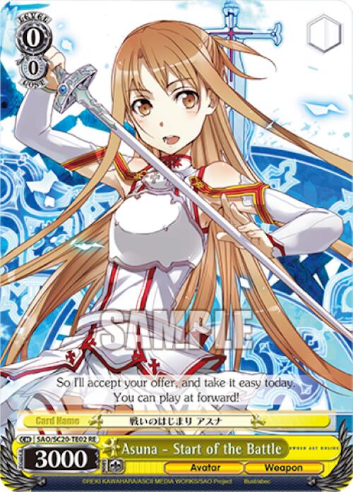 Asuna - Start of the Battle (TD) [Sword Art Online Chronicle Set] | Cracking-Singles