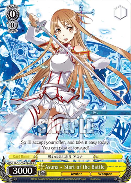 Asuna - Start of the Battle (RRR) [Sword Art Online Chronicle Set] | Cracking-Singles