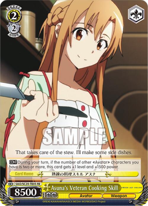 Asuna's Veteran Cooking Skill (TD) [Sword Art Online Chronicle Set] | Cracking-Singles