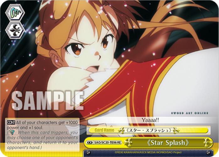 Star Splash (TD) [Sword Art Online Chronicle Set] | Cracking-Singles