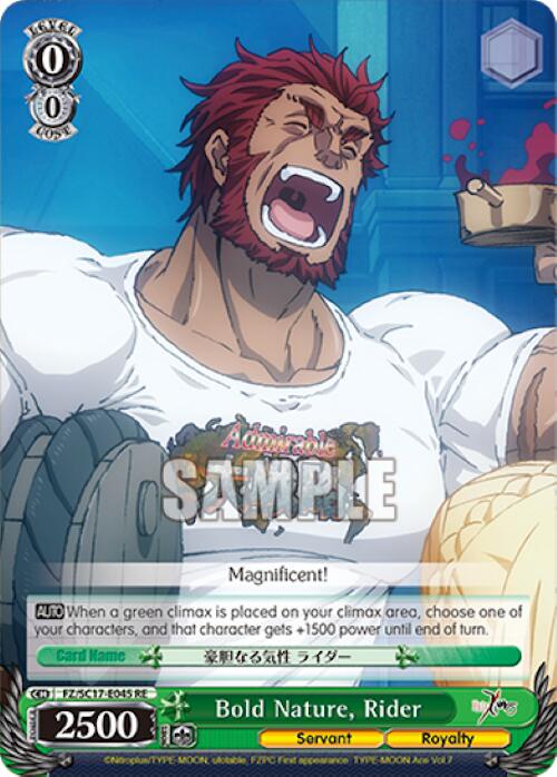 Bold Nature, Rider [Fate/Zero Chronicle Set] | Cracking-Singles