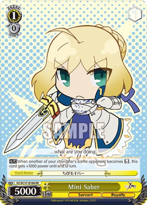 Mini Saber [Fate/Zero Chronicle Set] | Cracking-Singles