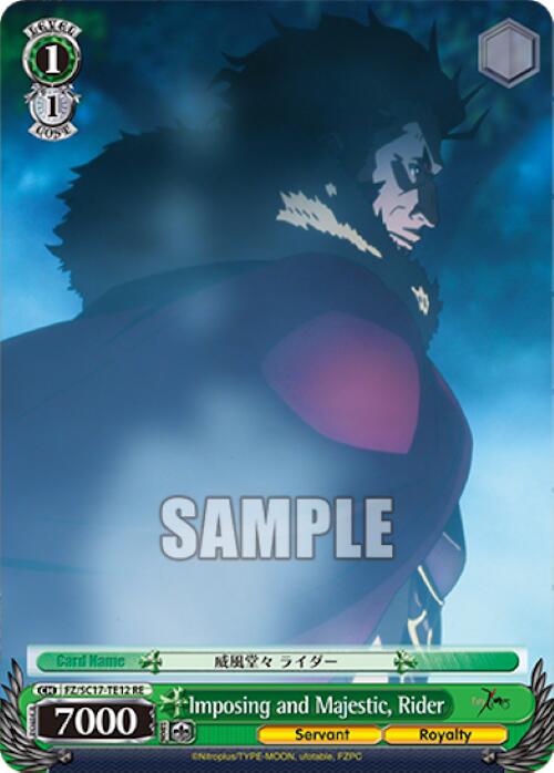 Imposing and Majestic, Rider (TD) [Fate/Zero Chronicle Set] | Cracking-Singles