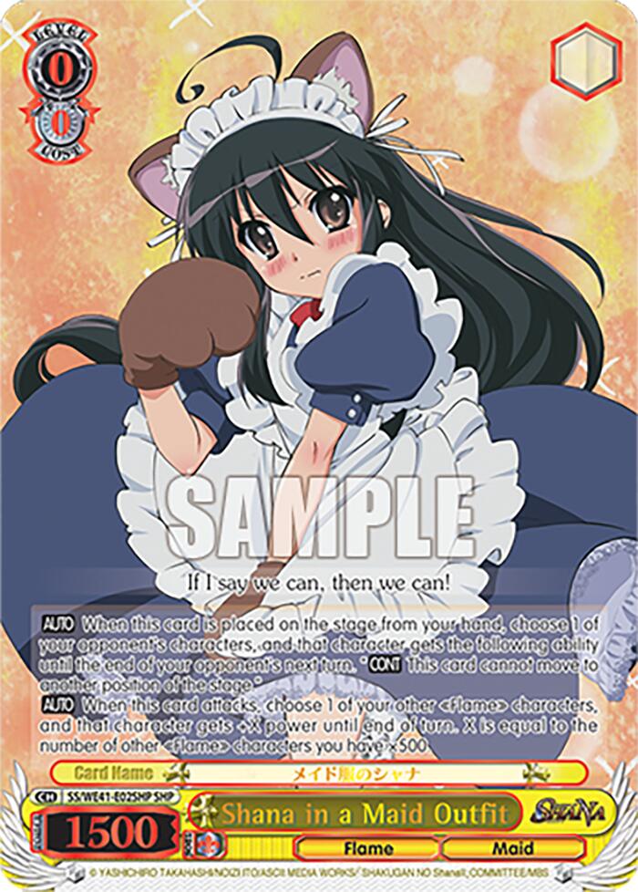 Shana in a Maid Outfit (SHP) [Shakugan no Shana Premium Booster] | Cracking-Singles