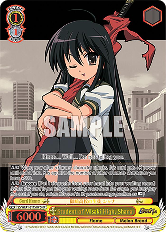 Student of Misaki High, Shana (SHP) [Shakugan no Shana Premium Booster] | Cracking-Singles