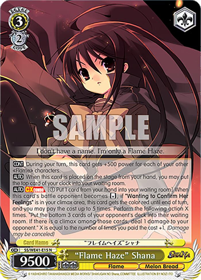 "Flame Haze" Shana [Shakugan no Shana Premium Booster] | Cracking-Singles