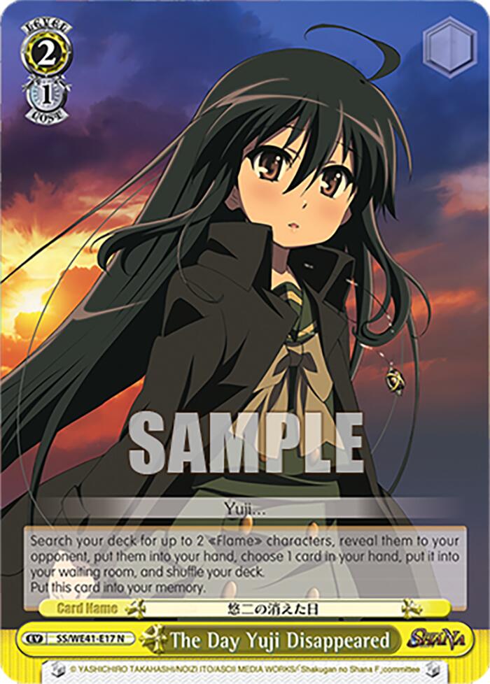 The Day Yuji Disappeared [Shakugan no Shana Premium Booster] | Cracking-Singles