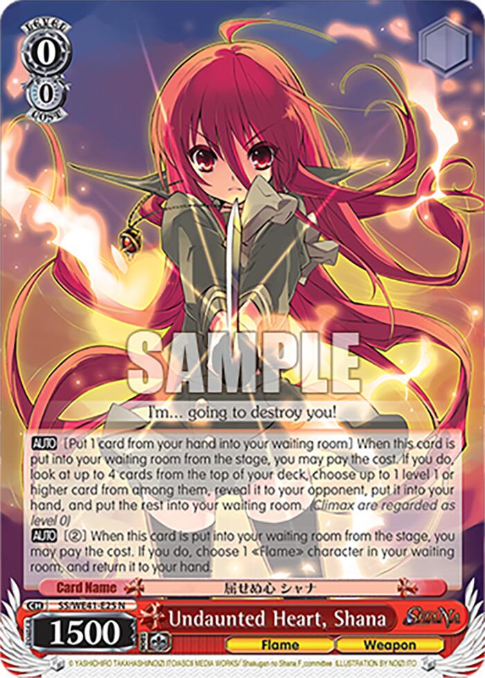 Undaunted Heart, Shana [Shakugan no Shana Premium Booster] | Cracking-Singles