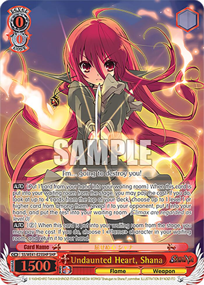 Undaunted Heart, Shana (SHP) [Shakugan no Shana Premium Booster] | Cracking-Singles