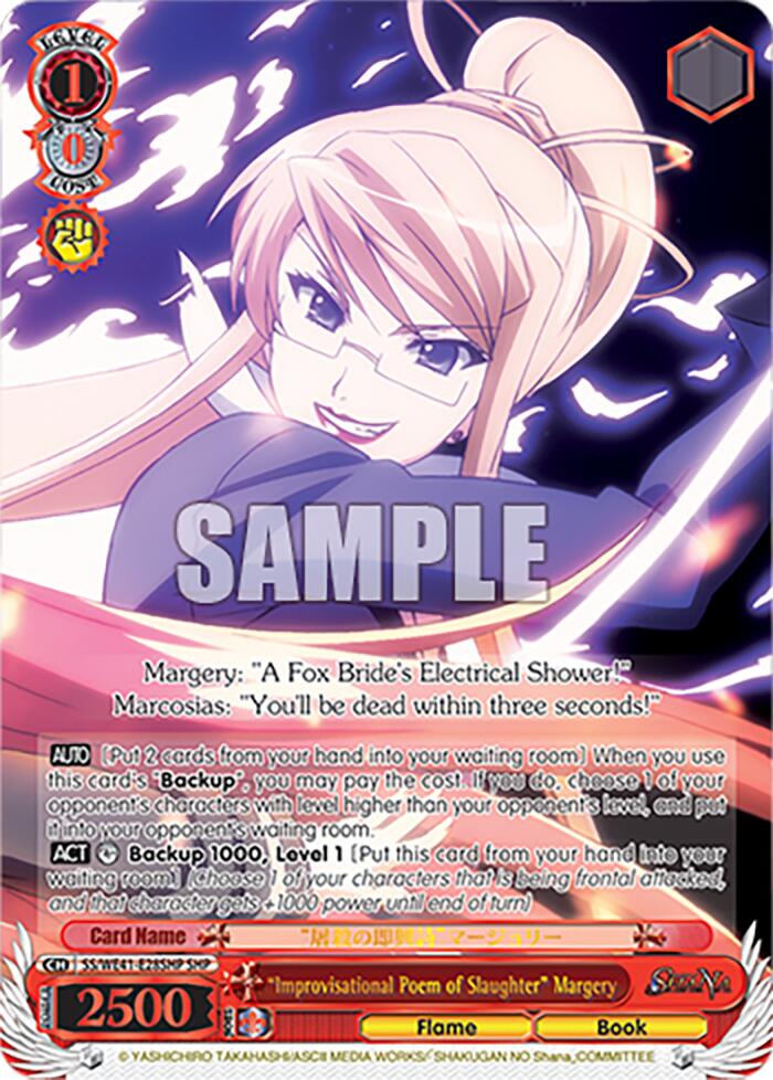 "Improvisational Poem of Slaughter" Margery (SHP) [Shakugan no Shana Premium Booster] | Cracking-Singles