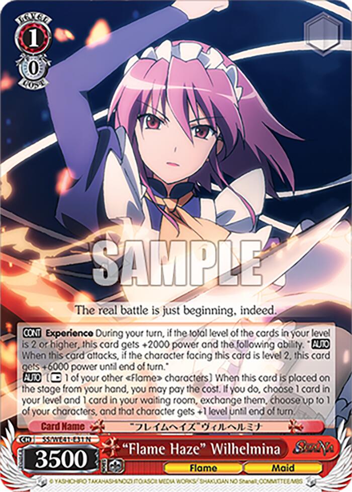 "Flame Haze" Wilhelmina [Shakugan no Shana Premium Booster] | Cracking-Singles