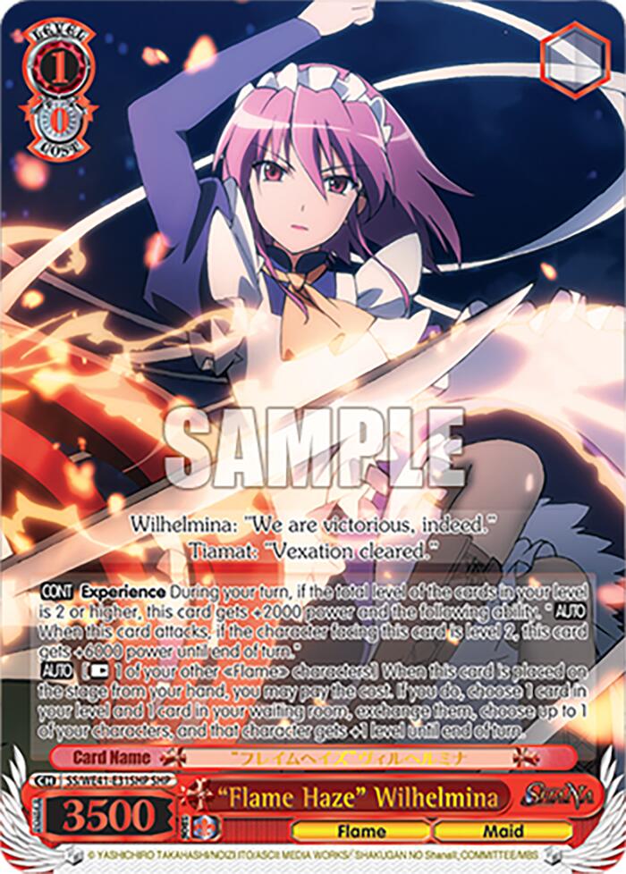 "Flame Haze" Wilhelmina (SHP) [Shakugan no Shana Premium Booster] | Cracking-Singles
