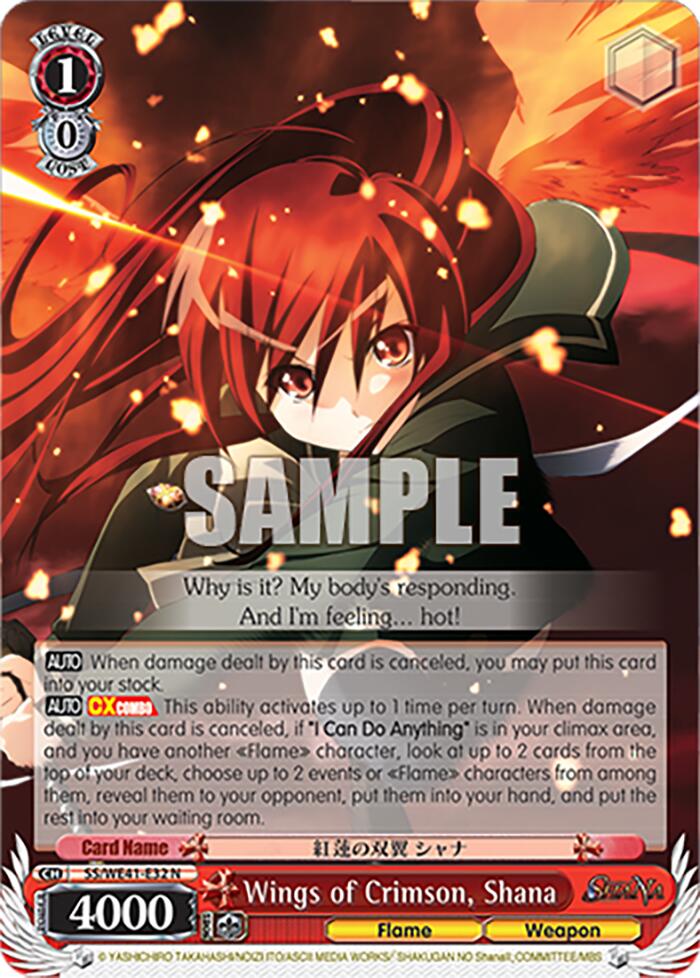 Wings of Crimson, Shana [Shakugan no Shana Premium Booster] | Cracking-Singles
