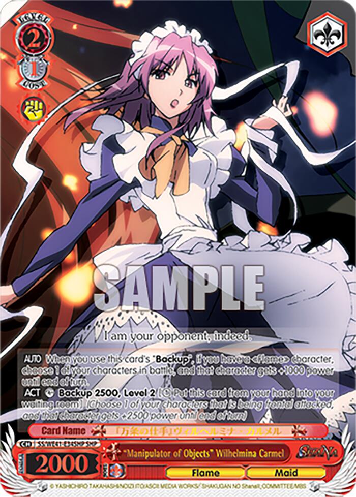 "Manipulator of Objects" Wilhelmina Carmel (SHP) [Shakugan no Shana Premium Booster] | Cracking-Singles