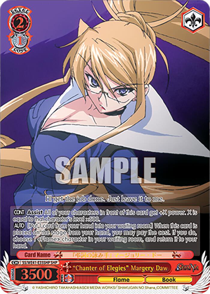 "Chanter of Elegies" Margery Daw (SHP) [Shakugan no Shana Premium Booster] | Cracking-Singles