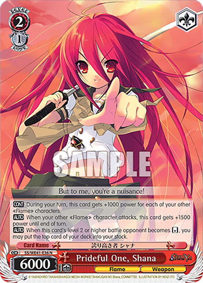 Prideful One, Shana [Shakugan no Shana Premium Booster] | Cracking-Singles