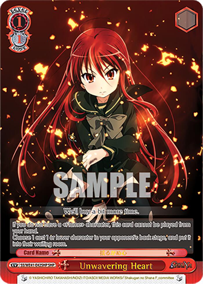 Unwavering Heart (SHP) [Shakugan no Shana Premium Booster] | Cracking-Singles