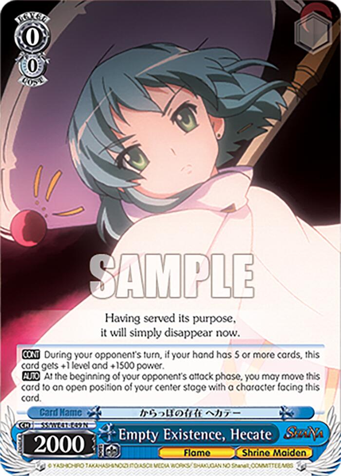 Empty Existence, Hecate [Shakugan no Shana Premium Booster] | Cracking-Singles
