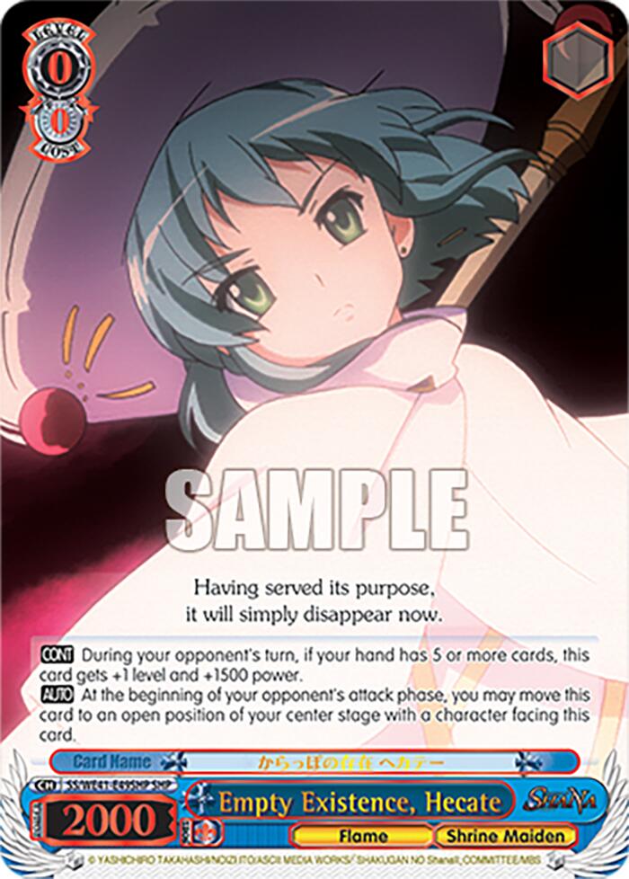 Empty Existence, Hecate (SHP) [Shakugan no Shana Premium Booster] | Cracking-Singles