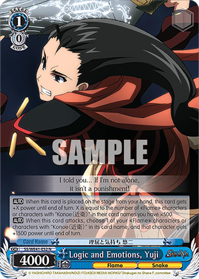 Logic and Emotions, Yuji [Shakugan no Shana Premium Booster] | Cracking-Singles