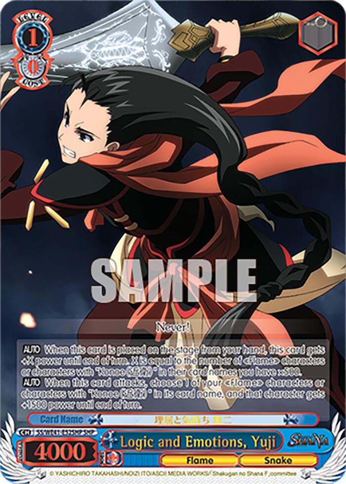 Logic and Emotions, Yuji (SHP) [Shakugan no Shana Premium Booster] | Cracking-Singles